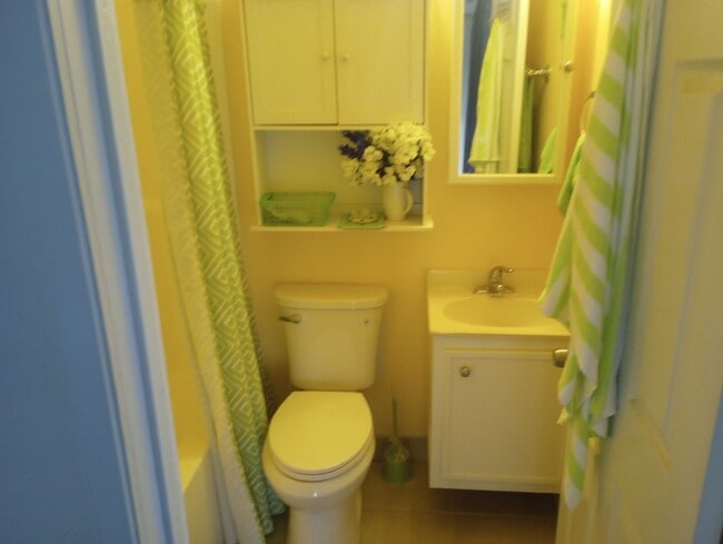 Bright clean bathrooms