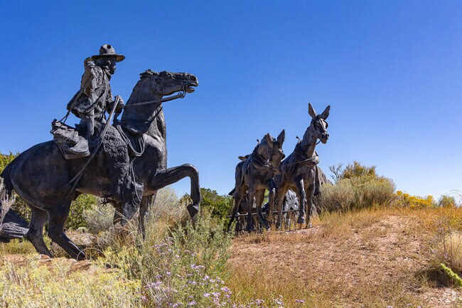 Historic sculptures on Museum Hill in Southeast.