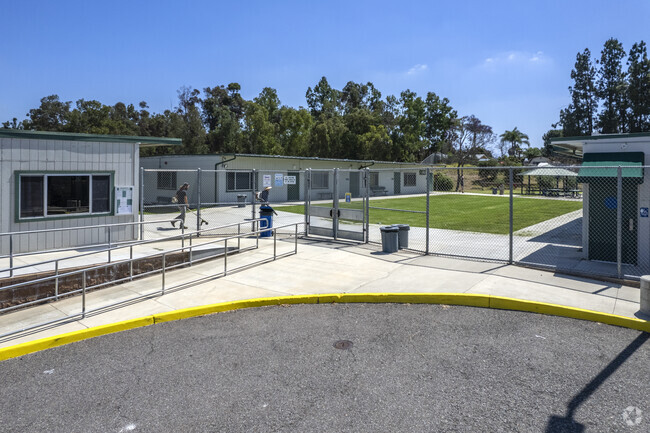 The drop off zone of the Ivy High School in Fallbrook.