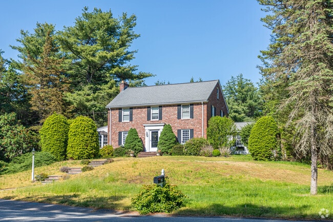 Colonial homes are packed with a lot of historic charm in the neighborhood of Weston.