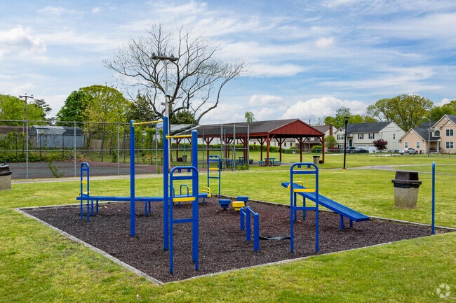 Lawnside Park has a playground, picnic area, and baseball diamond.