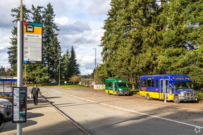 The North Juanita neighborhood has a park and ride that residents use to commute daily.