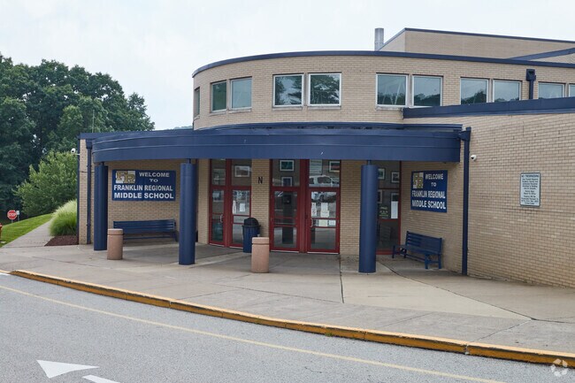 Franklin Regional Middle School serves students in grades 6-8.