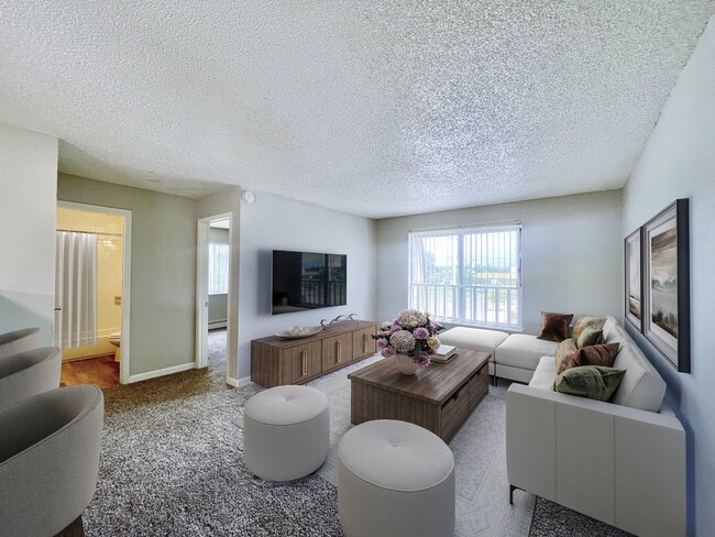 AP 2 BR, 1 BA - Living Room