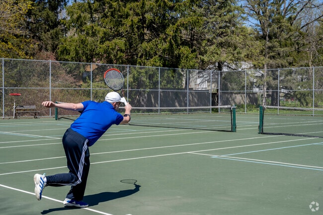 You can practice your tennis swing at Bordner Park in Glen Oak Hills.
