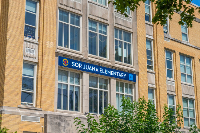 Sor Juana Elementary School is on 57th street in Chicago