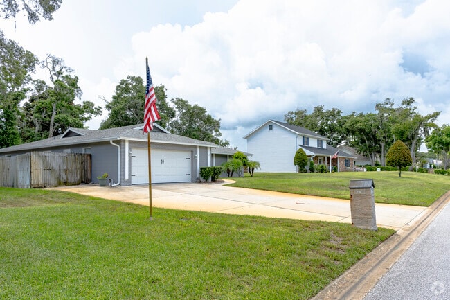 A row of Northbrook homes showcases single- and multistory designs.