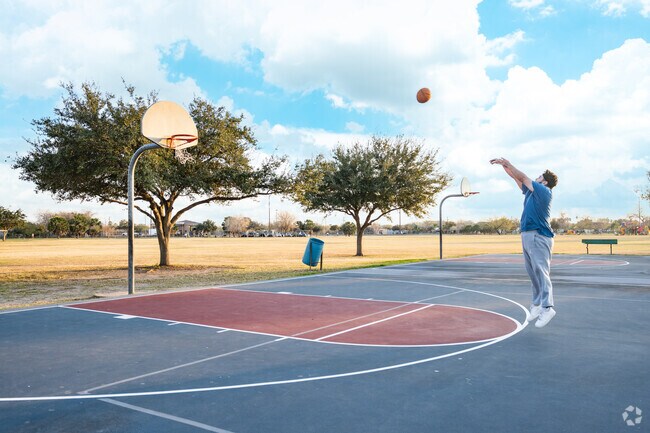 Harlon Block Sport Complex located in west Weslaco features various basketball courts and trails throughout the park.