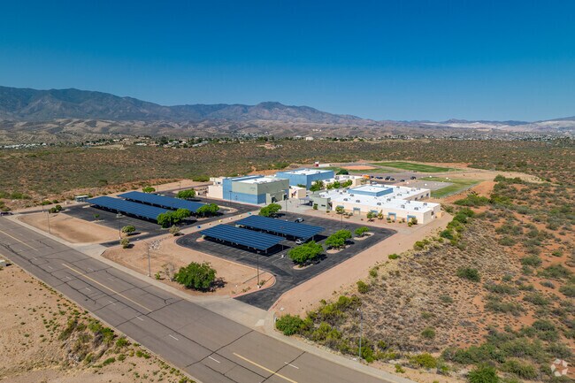High Desert Middle School is surrounded by open desert terrain and mountain views, offering students a serene and spacious setting for learning.