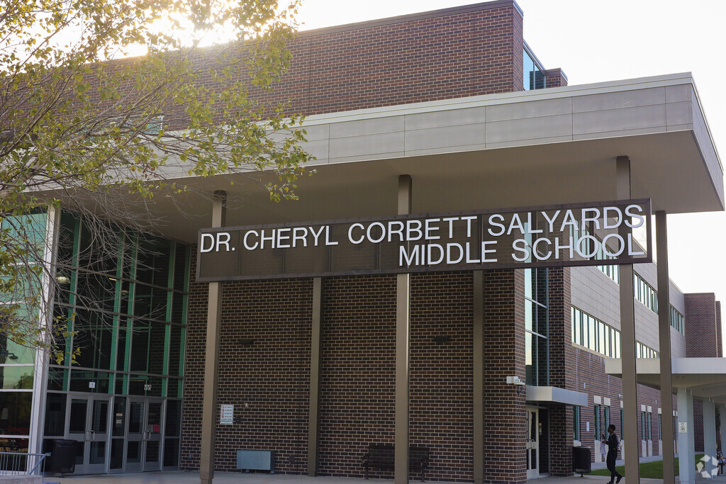 Salyards Middle provides education in the neighborhood of 
Outlying Harris County.