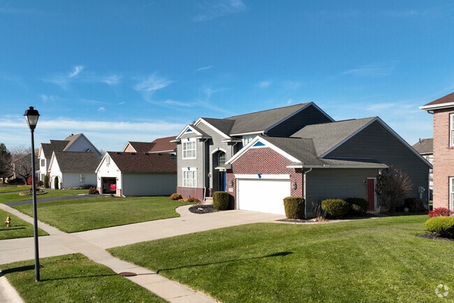 Two story homes line the streets of the neighborhoods in Holland just outside of Toledo.