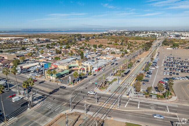 Palm City's commercial center features convenience stores, restaurants and trolley stop.