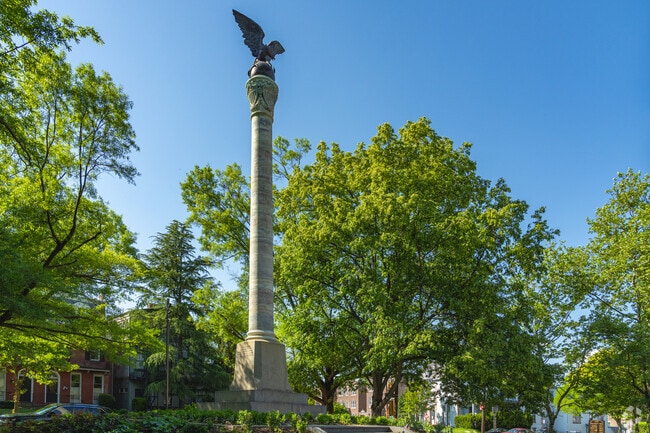 The Soldiers and Sailors Monument in Delaware Avenue commemorates Civil War veterans.
