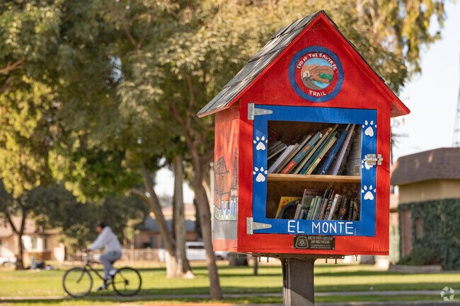 Little libraries can be found at most El Monte parks for an easy walk and read from home.