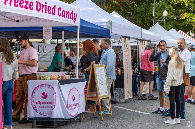 Kelly Mac Candy has delicious freeze dried candy at the Newnan Market Day.