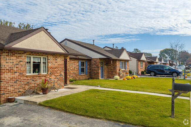 Rancher style duplexes in Essington have private parking and open floor plans.