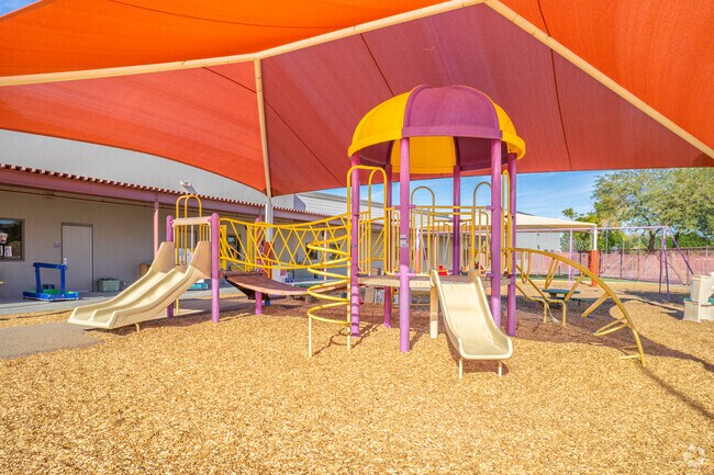Exercise on the playground at Apache Elementary School in Glendale.