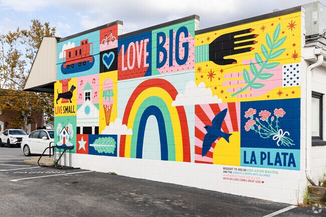 With it's colorful buildings, LaPlata is a cheerful place.