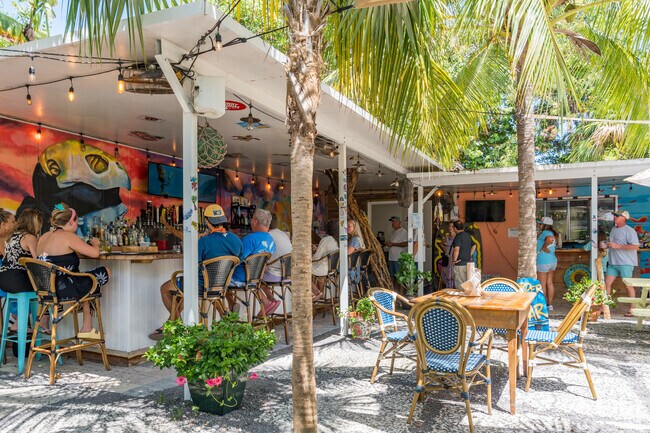 Bongos Botanical Beer Garden can be found in the Lagoon just minutes from Duck Key.