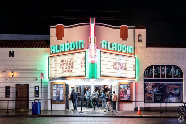 The Aladdin Theater originally opened as a vaudeville house in 1927.