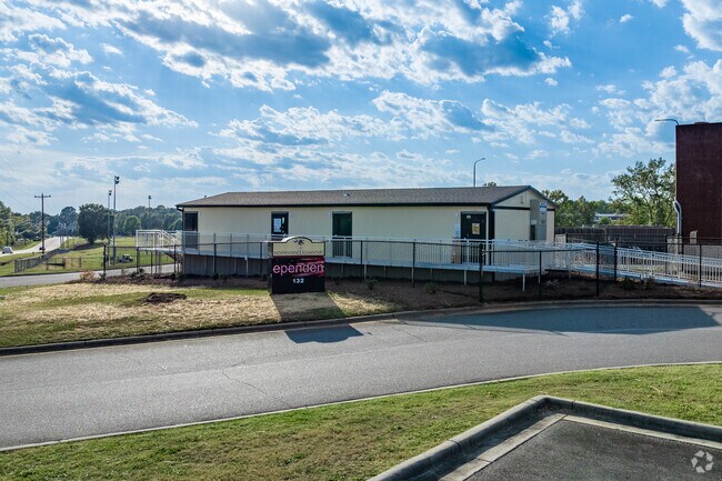 The Independence Elementary School exterior classrooms in Rock Hill.