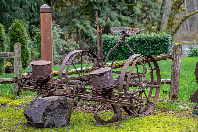 Upper Preston residents often have remnants of the milling days on display.