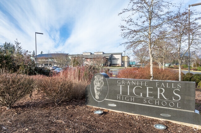 Granite Falls High School signage