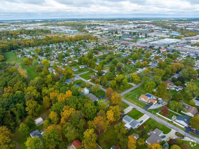 Here is an overhead view of Fort Wayne's Franke Park neighborhood.
