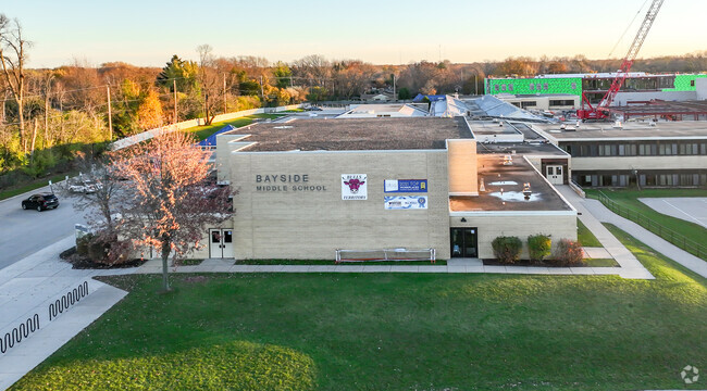 Bayside Middle School is in the middle of lovely Bayside, WI.