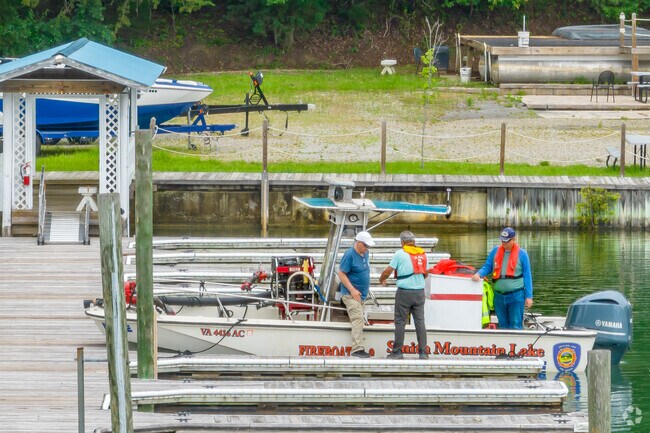 North Shore's emergency services utilize fire rescue boats and docking facilities.