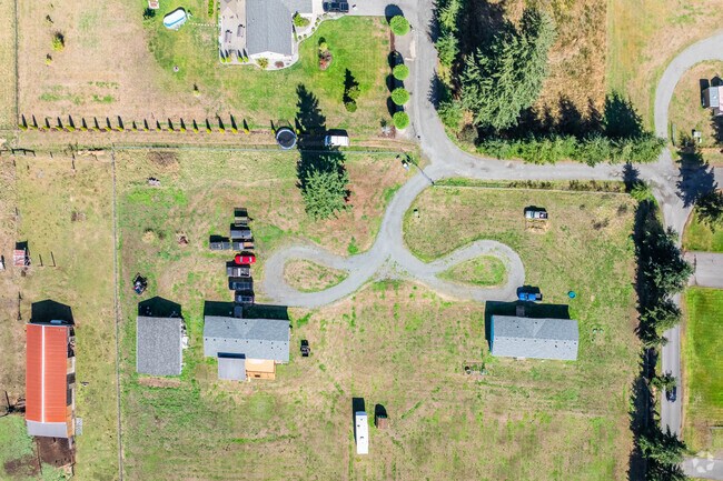 Grand Mound is mostly farm land with some residential developments and commercial areas.