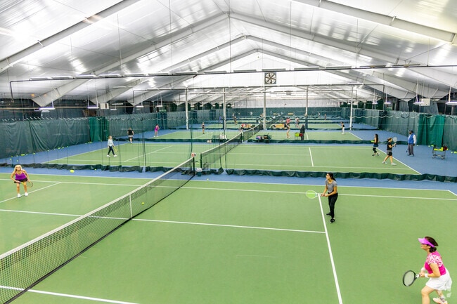 Play a game of tennis or pickleball at the Woburn Racquet Club.