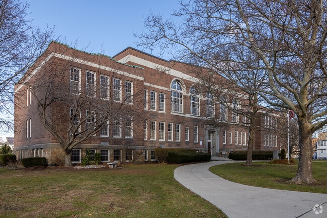 Wollaston School in Quincy is an impressive brick structure.