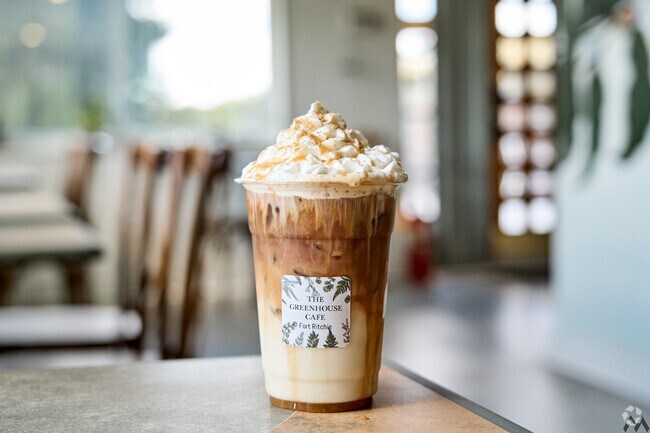 Try a caramel macchiato at Greenhouse Cafe in Highfield-Cascade.