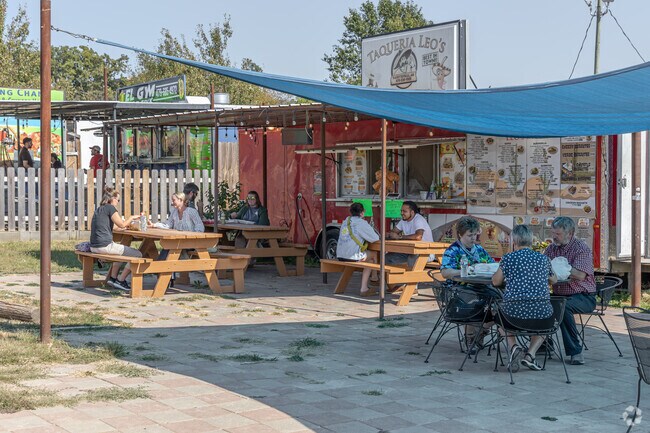The food truck park along US-71 has something for everyone.