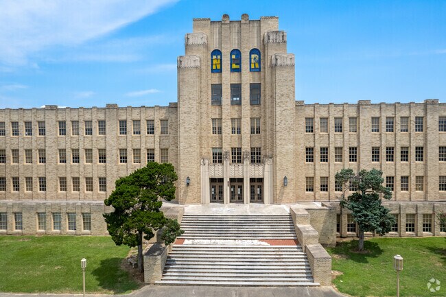 The original architecture still stands at North Little Rock High School in North Little Rock, Arkansas.