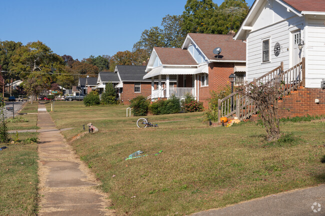Homes in Chicopee Village were built in the early 20th century.
