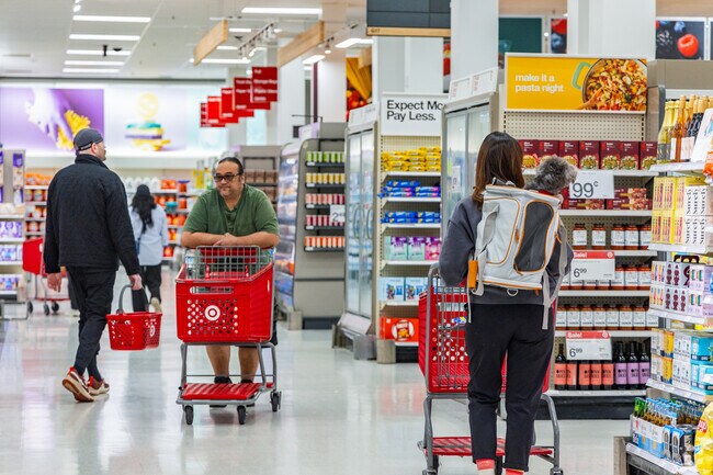 Cherry-Guardino residents visit Target for their everyday grocery needs.