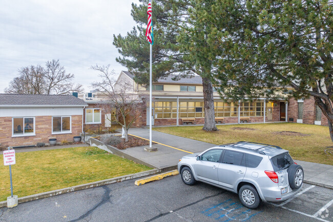 Saint Charles Catholic School is just down the road from other public school.