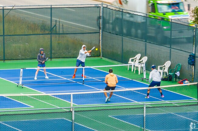 Challenge friends to a game of pickleball at Trent Park in Silverthorne.
