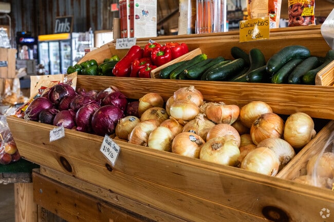 TS Smith Orchard Point Market sells jarred jams, jellies and local honey.