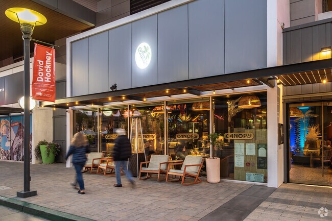 Canopy pours curated wines in a relaxed setting near Four Seasons.