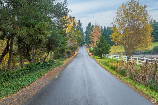 Fence-lined roads provide privacy and quiet to residents in Tualatin Valley.