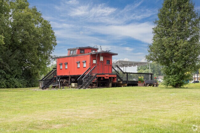 The Caboose can be rented for private events in Woodlawn.