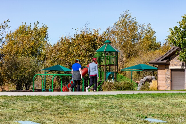Walk along Piney Creek Trail, which runs through Piney Creek Hollow Park in Tuscany.