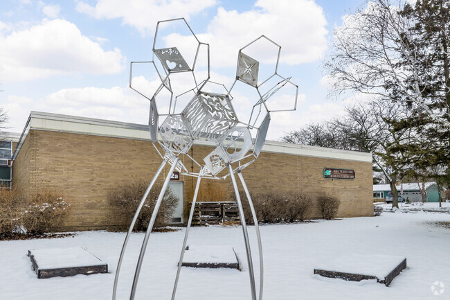 Akira Toki Middle School in Madison's property is covered in unique art installations.
