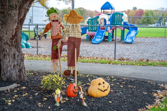 Fall decorations are par for the course in Pittsboro.