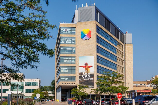 ThedaCare Regional Medical Center is located in the Huntley Houses neighborhood.