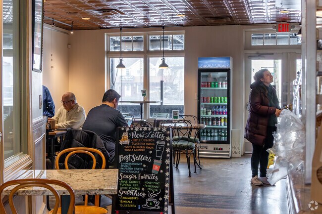 Legal Grounds Cafe has a cozy interior with unique art in the heart of Elsmere.