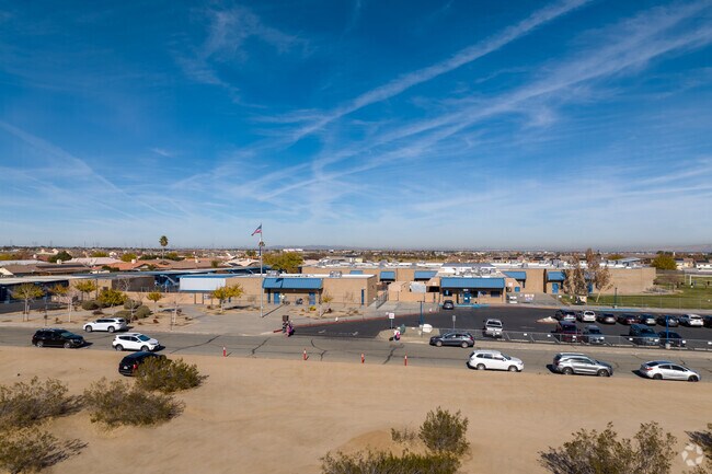 A view of the Maple Elementary buildings from the street of North Star Ranch.